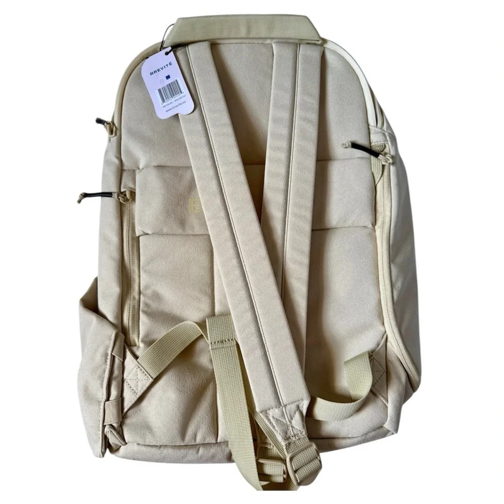 Brevitē The Backpack Travel Laptop Bag Boulder Tan 18L NWT